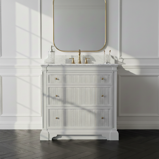 Monclair Single Vanity, 3 drawer