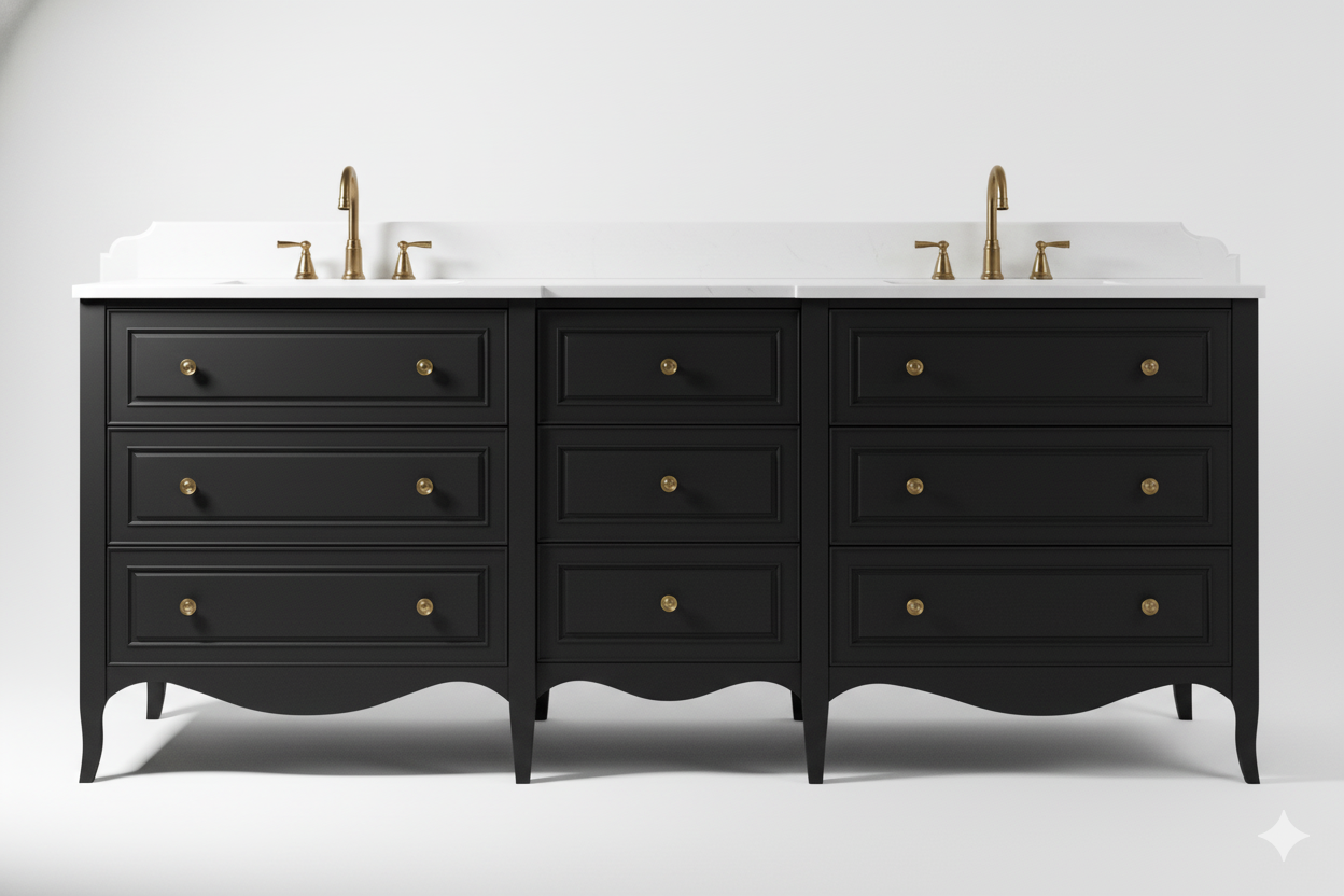 Ridgehaven Double Vanity, 9-Drawer