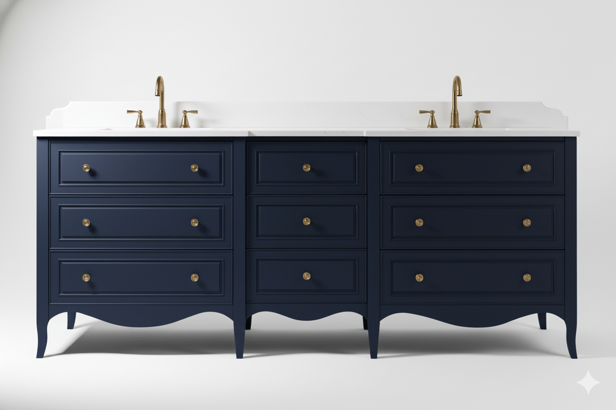 Ridgehaven Double Vanity, 9-Drawer