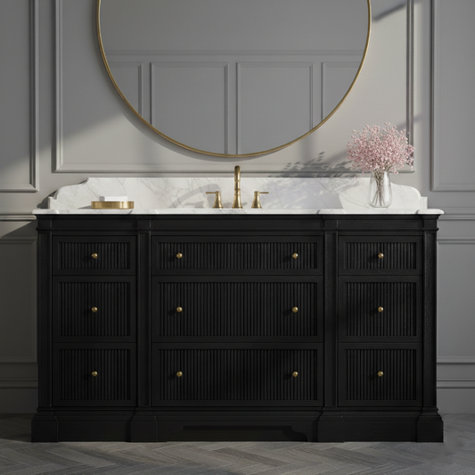 Monclair Single Vanity, 9 drawer
