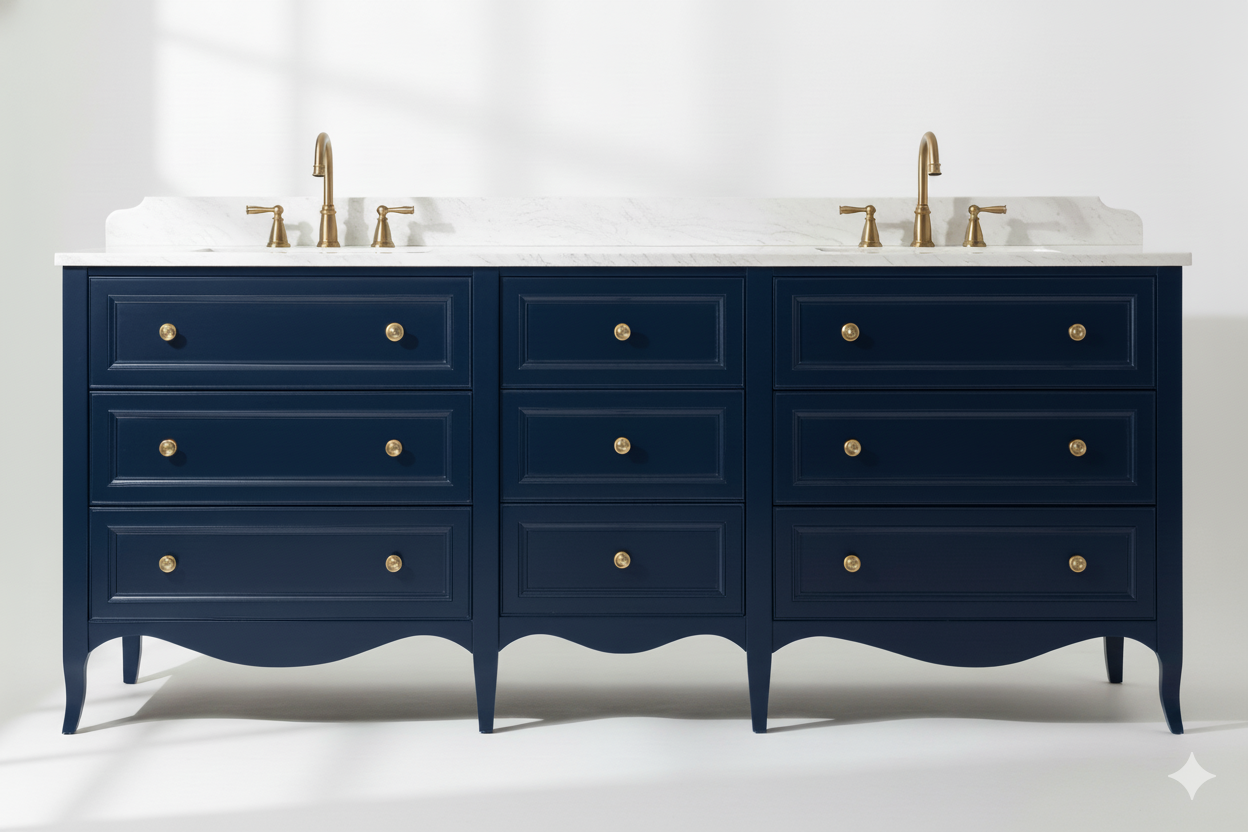 Ridgehaven Double Vanity, 9-Drawer