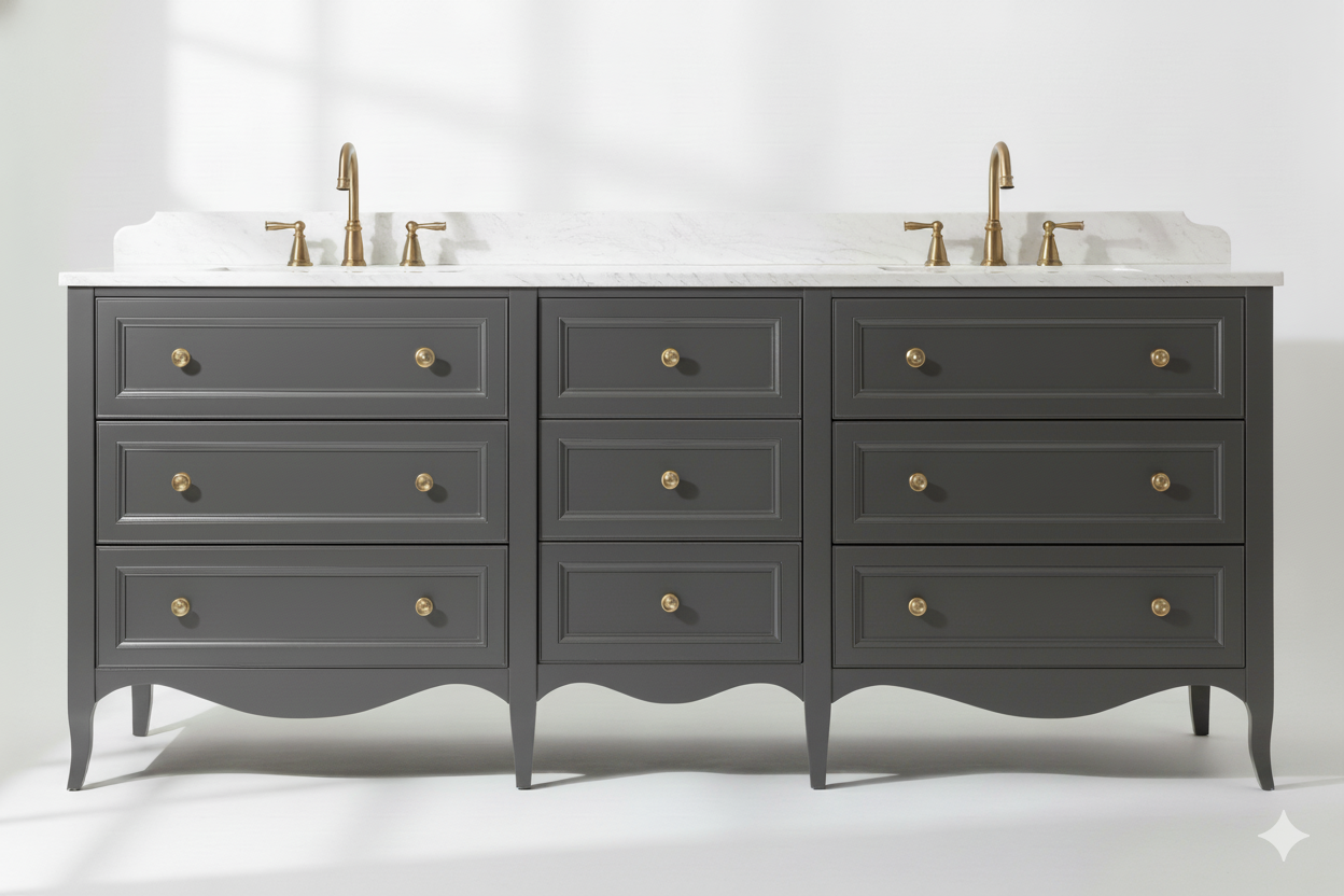 Ridgehaven Double Vanity, 9-Drawer
